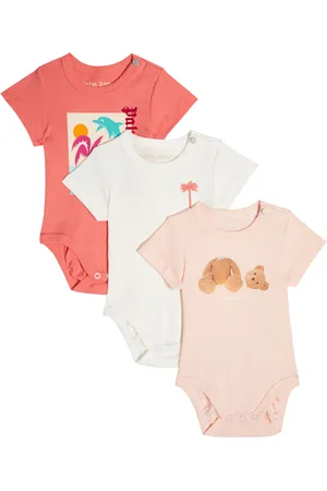 Palm Angels Baby - Set di tre body in cotone