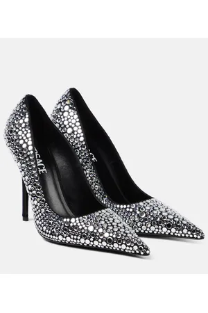 VERSACE Pumps in pelle con cristalli