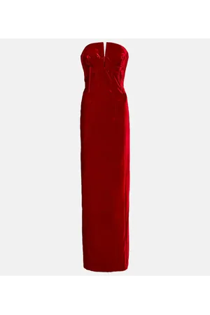 Tom Ford Abito bustier lungo in velluto