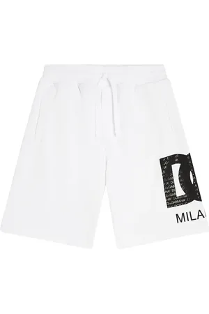 Dolce & Gabbana Shorts in jersey di cotone con logo