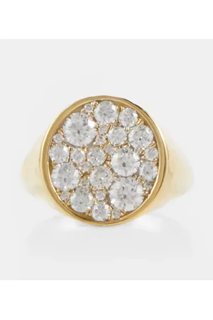 Octavia Elizabeth Anello Octavia Signet in 18kt con diamanti