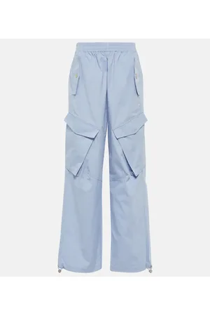 DION LEE Pantaloni cargo a gamba larga