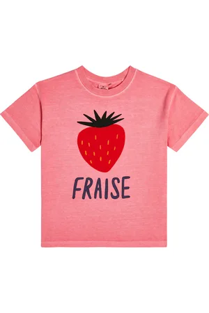 Jelly Mallow T-shirt Fraise in cotone con stampa