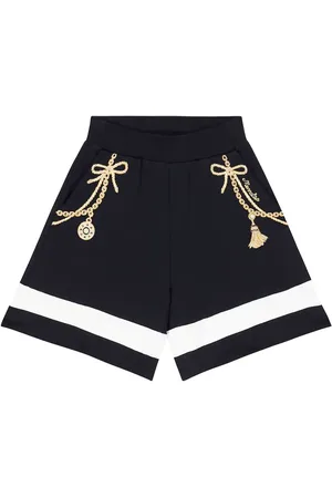 MONNALISA Shorts in jersey di cotone con ricami