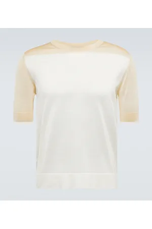 Jil Sander T-shirt oversize in seta