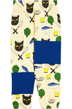 Mini Rodini Pantaloni Chef Cat in jersey di cotone