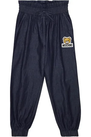 Moschino Jeans con orsetto ricamato