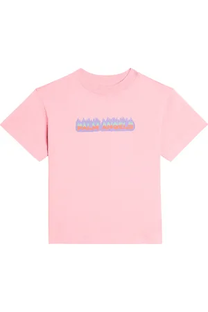 Palm Angels T-shirt Flames in jersey di cotone