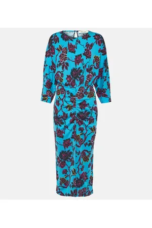Diane von Furstenberg Abito midi Chrisey con stampa floreale