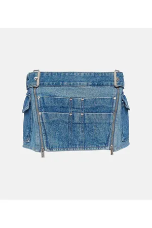 DION LEE Minigonna di jeans Toolbelt