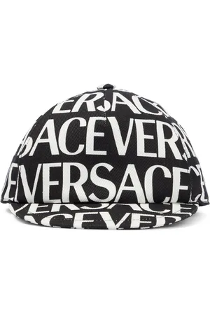VERSACE Cappello da baseball in cotone con logo