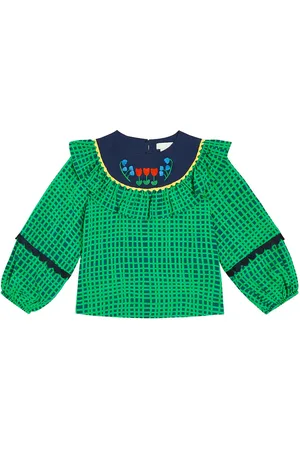Stella McCartney Top a righe con ricamo
