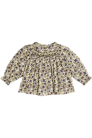 BONPOINT Baby - Blusa Pompon in cotone con stampa