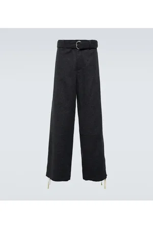 Jil Sander Pantaloni a gamba larga in lana vergine