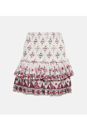 Marant Etoile Minigonna Naomi in cotone a punto smock