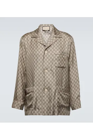 Gucci Camicia in seta GG