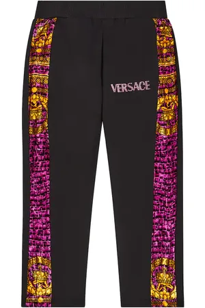 VERSACE Pantaloni sportivi Baroccodile in jersey