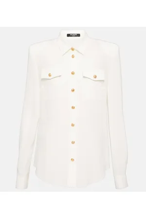 Balmain Camicia in crêpe de chine