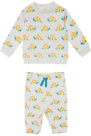Stella McCartney Baby - Felpa e pantaloni sportivi in cotone
