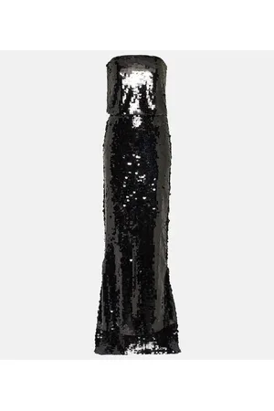 EMILIA WICKSTEAD Abito lungo con paillettes