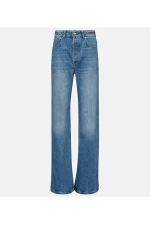 Paco rabanne Jeans a vita alta con gamba larga