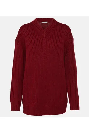 EMILIA WICKSTEAD Pullover in maglia a coste di lana