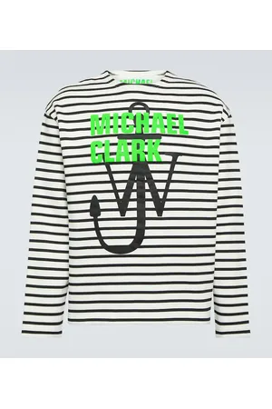 J.W.Anderson X Michael Clark - Felpa in jersey di cotone a righe