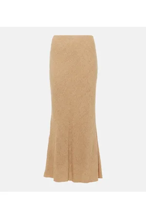 GABRIELA HEARST Gonna lunga Belo in bouclé di seta