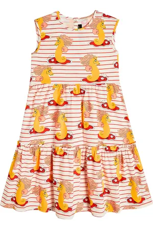Mini Rodini Abito in cotone con stampa