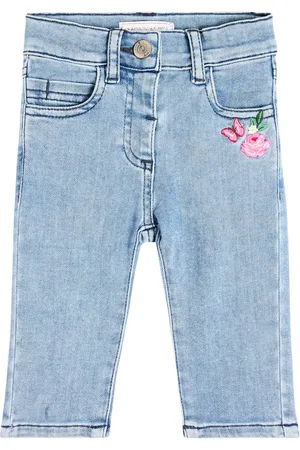 MONNALISA Baby - Jeans con ricamo