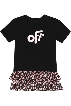 OFF-WHITE Abito in cotone con stampa