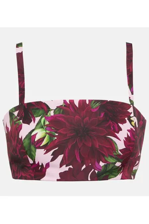 Oscar de la Renta Bralette con stampa