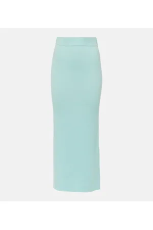 Lisa Yang Gonna midi Ronja in cashmere a vita alta