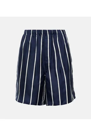Ami Shorts in seta a righe
