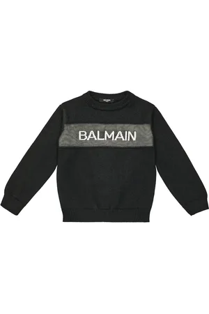 Balmain Pullover in lana con logo