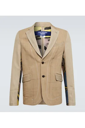 JUNYA WATANABE Blazer in lino e cotone con stampa