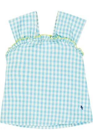 Bobo Choses Top in cotone e lino a quadretti