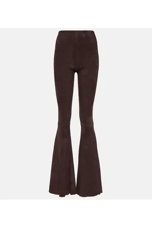 Stouls Pantaloni flared Cherilyn in suede