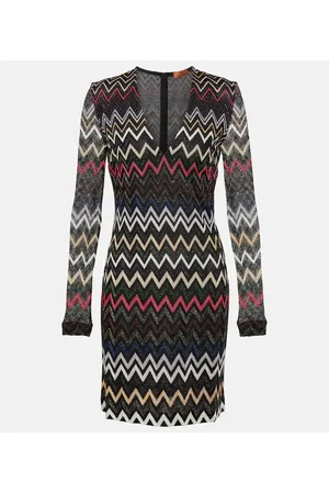 Missoni Miniabito in lamé a zig-zag