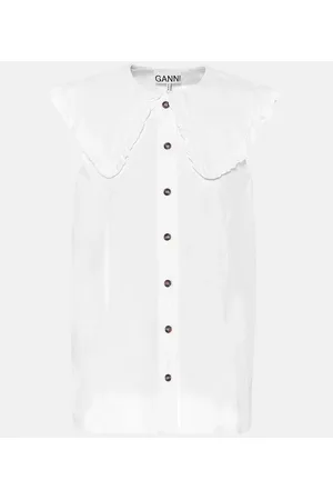 Ganni Camicia in popeline di cotone