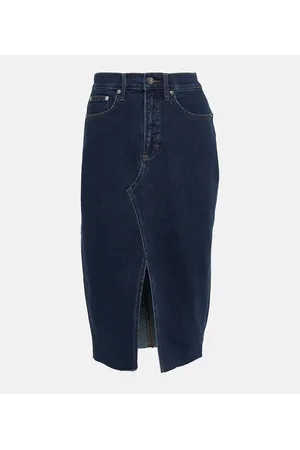 VERONICA BEARD Gonna midi di jeans Breves