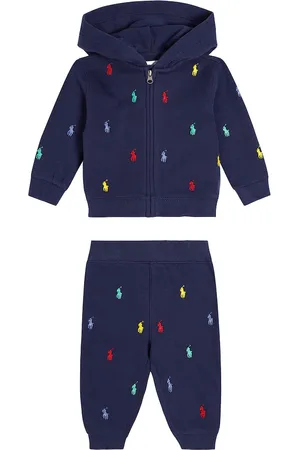 Ralph Lauren Baby - Felpa e pantaloni in misto cotone