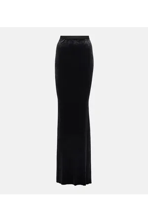 Rick Owens Lilies - Gonna lunga in velluto