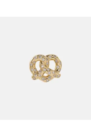 Sydney Evan Orecchino singolo Pretzel in 14kt con diamanti