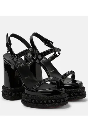 Christian Louboutin Sandali con plateau Superaclou in vernice
