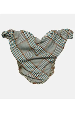 Vivienne Westwood Top bustier in crêpe a quadri