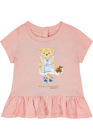 Ralph Lauren Baby - Abito Polo Bear in cotone
