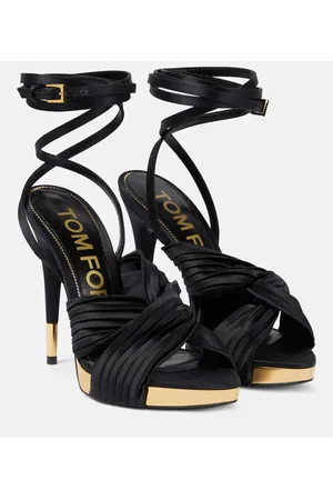 Tom Ford Sandali in raso con plateau