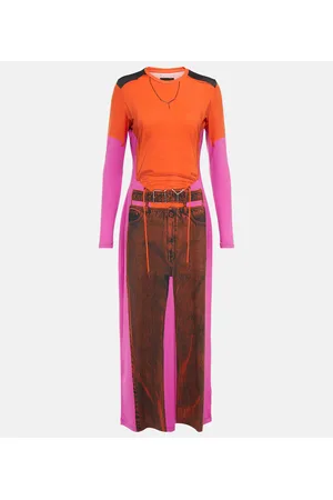 Y / PROJECT X Jean Paul Gaultier - Abito lungo Trompe L