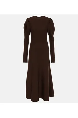 GABRIELA HEARST Abito midi Hannah in lana vergine